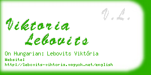 viktoria lebovits business card