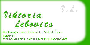 viktoria lebovits business card